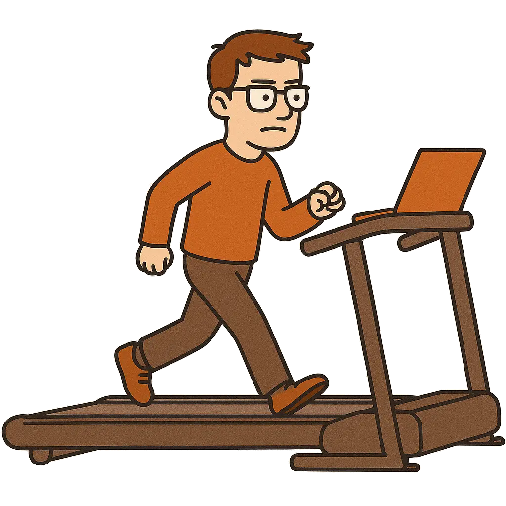 Developer stuck on a treadmill